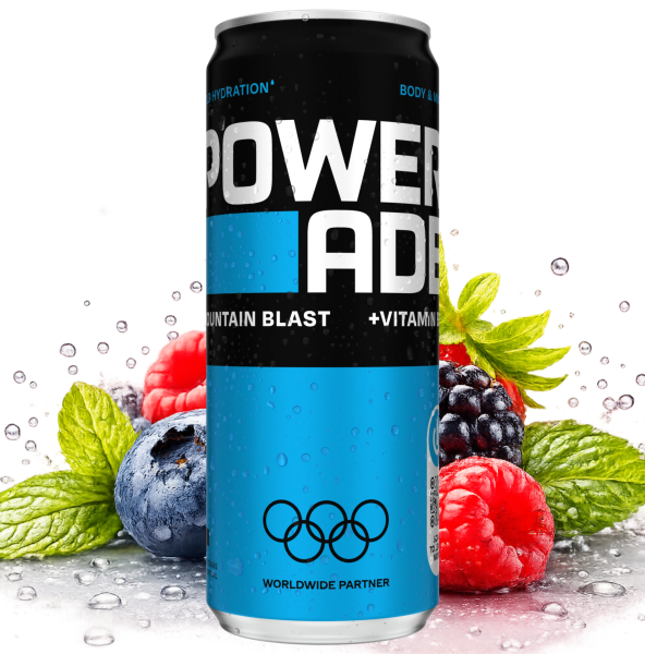 POWERADE - Mountain Blast Slim Can 330ml